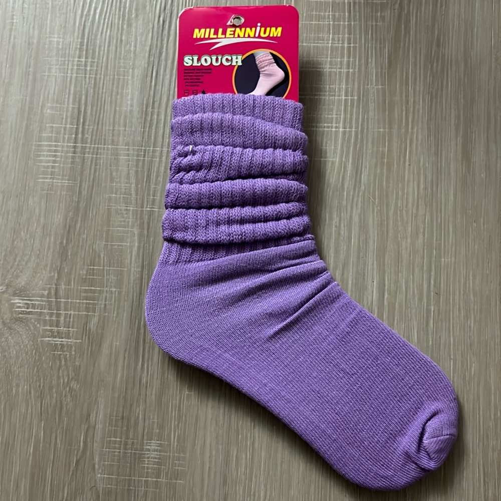 Lavender Youth slouch socks